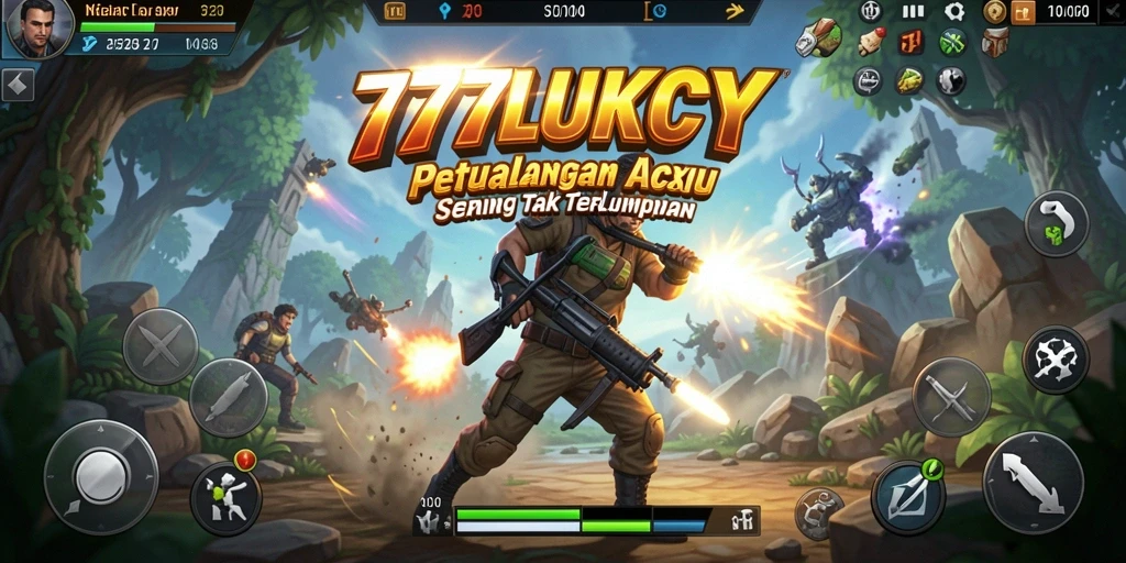 Gameplay seru 777LUKCY yang menunjukkan aksi menegangkan dan grafis menarik.