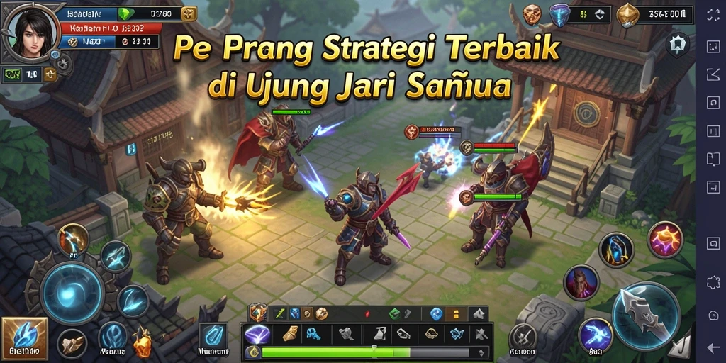 Tampilan gameplay seru dari 8768 dengan strategi yang mendebarkan.