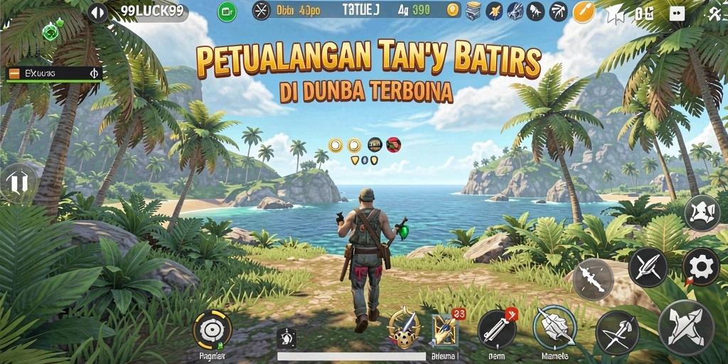 Tangkapan layar gameplay 99LUCK99 yang menunjukkan petualangan seru di dunia terbuka.