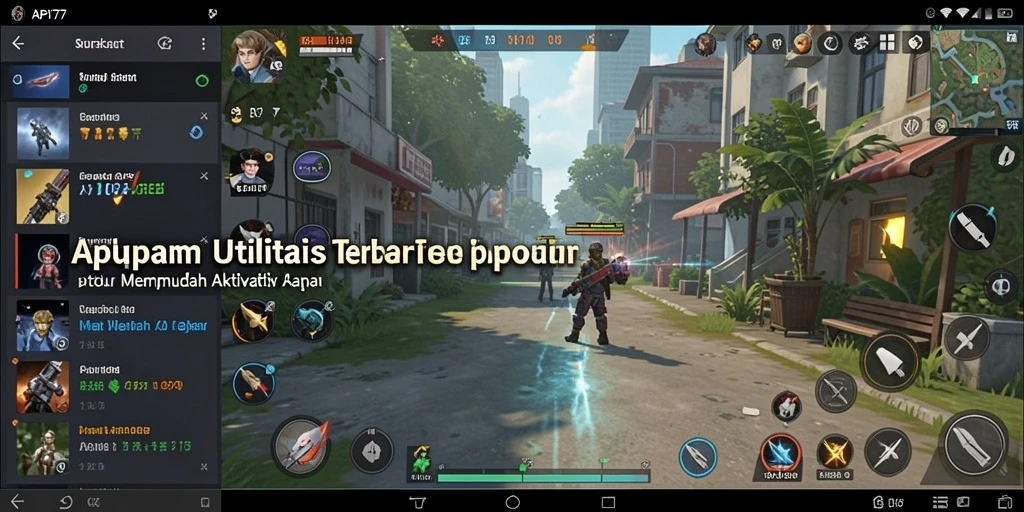 Screenshot utama API77 menampilkan antarmuka aplikasi yang ramah pengguna.