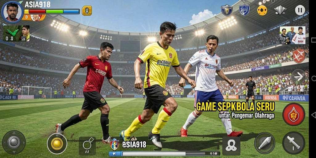 Tangkapan layar menunjukkan aksi seru dalam permainan sepak bola.