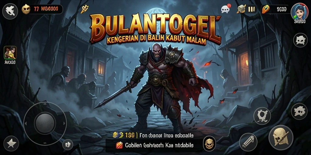 Screenshot dari BULANTOGEL menampilkan momen tegang dalam gameplay horror.