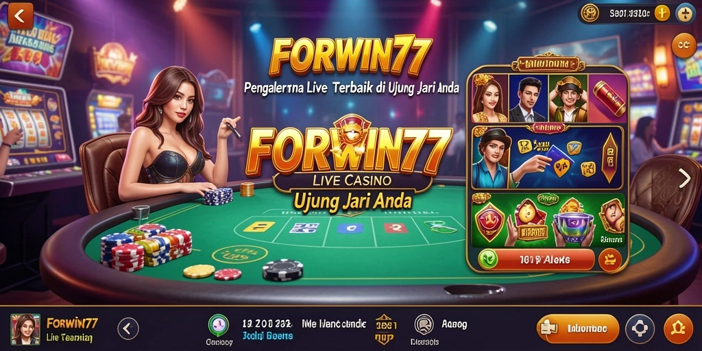 Screenshot gameplay Live Casino FORWIN77 yang menarik dan interaktif.