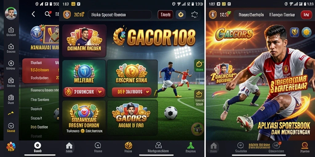 Tampilan utama GACOR108 yang menarik dengan berbagai pilihan taruhan.