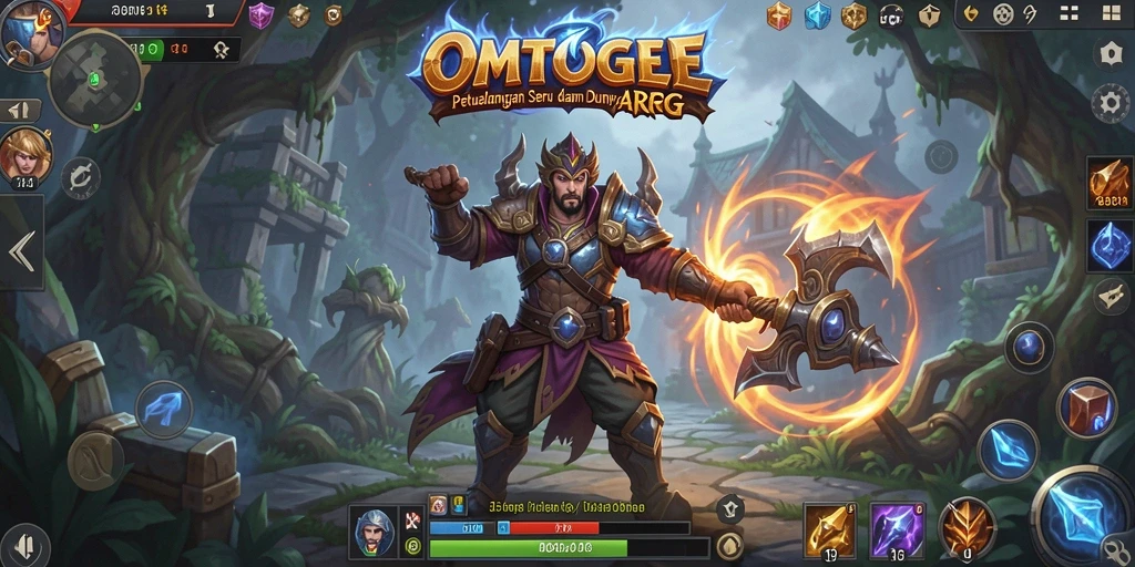 Tampilan gameplay OMTOGEL yang menarik dan epik dalam dunia ARPG.
