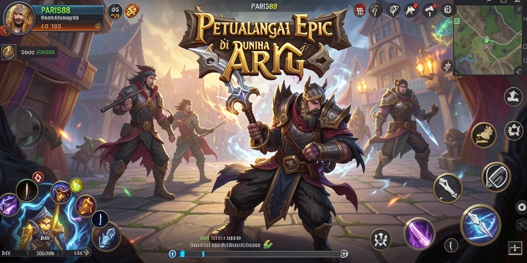 Tampilan gameplay seru di dunia fantasi ARPG PARIS88.