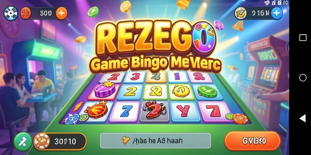 Screenshot gameplay <strong>REZEGO</strong> menampilkan suasana menyenangkan saat bermain Bingo.