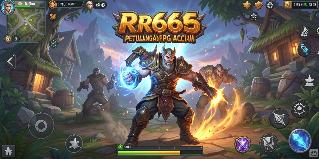Tampilan gameplay mendebarkan di RR666 dengan aksi yang seru.