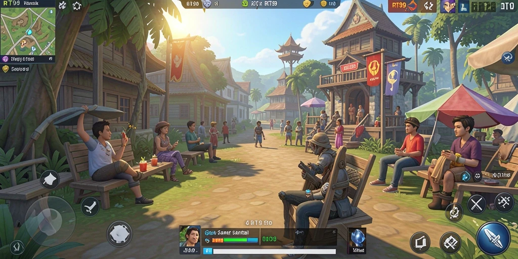 Tampilan gameplay menarik dari RT99 yang menggambarkan keseruan bermain.