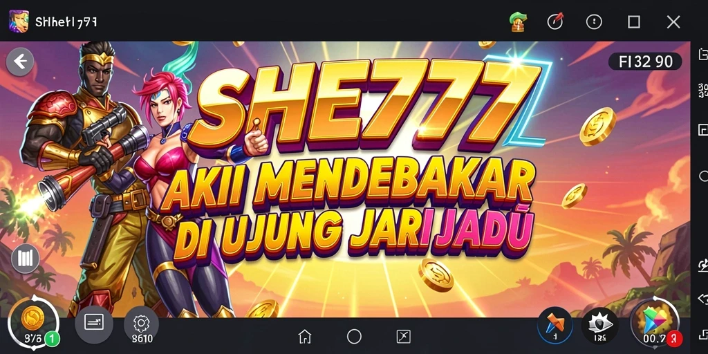 Tampilan gameplay aksi intens di SHE777 yang memacu adrenalin.