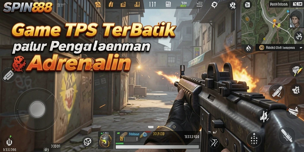 Tampilan seru gameplay SPIN88 yang penuh aksi TPS.
