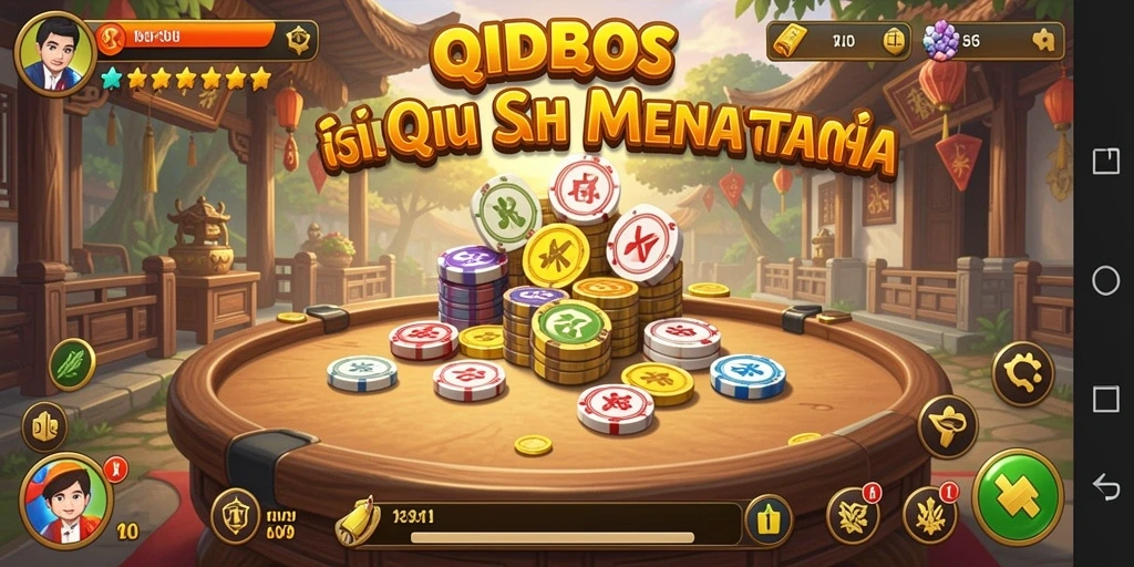 Tampilan gameplay QiuQiu yang seru dan penuh strategi.