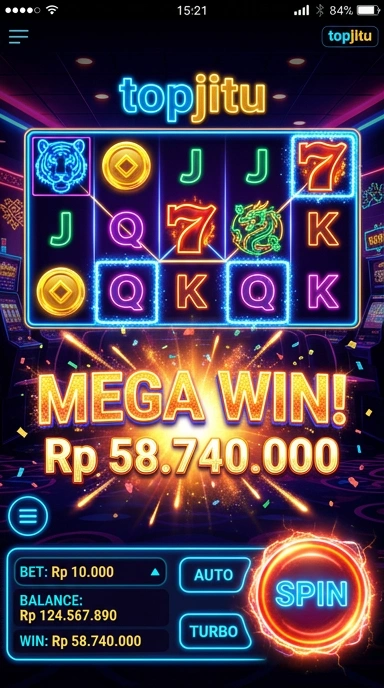 Tampilan antarmuka aplikasi topjitu yang menarik dan intuitif.